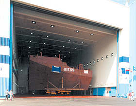 Foto einer Strahl- und Beschichtungshalle